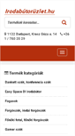 Mobile Screenshot of irodabutoruzlet.hu